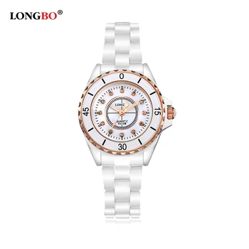 

Luxury White Ceramic Water Resistant Classic Easy Read Sports Women Wrist Watch Top Quality Lady Ceramic watches