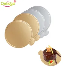 Delidge 100 шт./компл. торт доски круглый мусс доска бумажный десерт из кекса отображает свадебное украшение для торта ко дню рождения