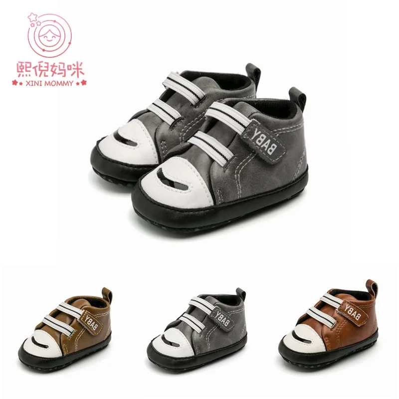 

XINI MOMMY spring, autumn, winter PU Solid baby booties moccasins leather baby shoes baby boys shoes cowboy boots kids YT17