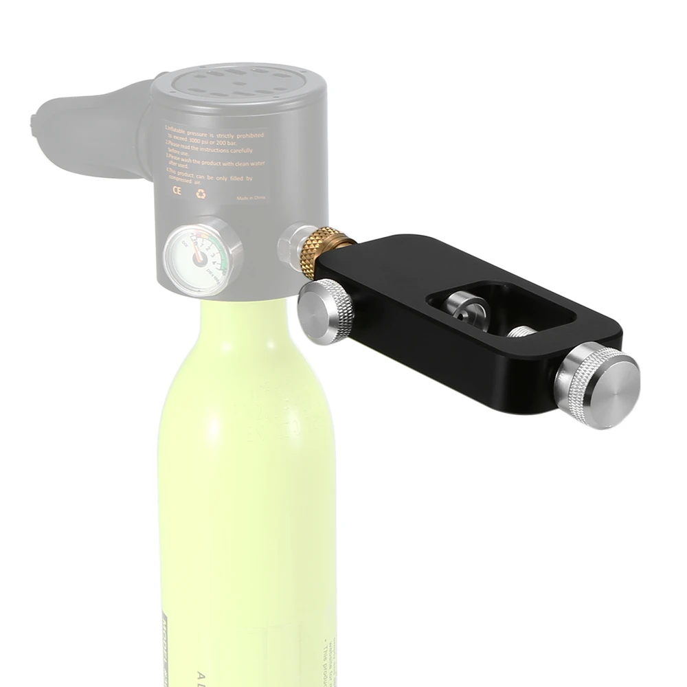 خزان الأوكسجين تنفس محول رئيس جزء الألومنيوم سبائك معدات غطس البسيطة الغوص أسطوانة أكسجين الرياضات المائية