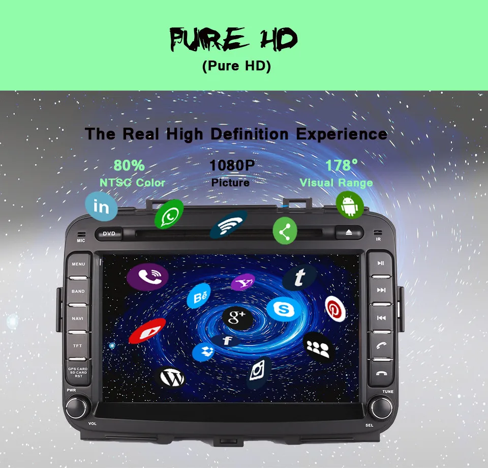 Автомобильный DVD плеер 2DIN 8 &quotandroid 10 0 Octa Core Fit Kia CARENS 2013 2014 2017 автомобильный