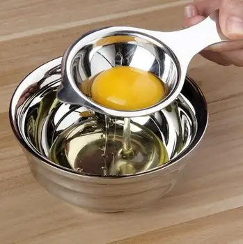 

Stainless Steel Egg Separator Tool Spoon Egg Yolk White Separator Egg Divider Kitchen Tools