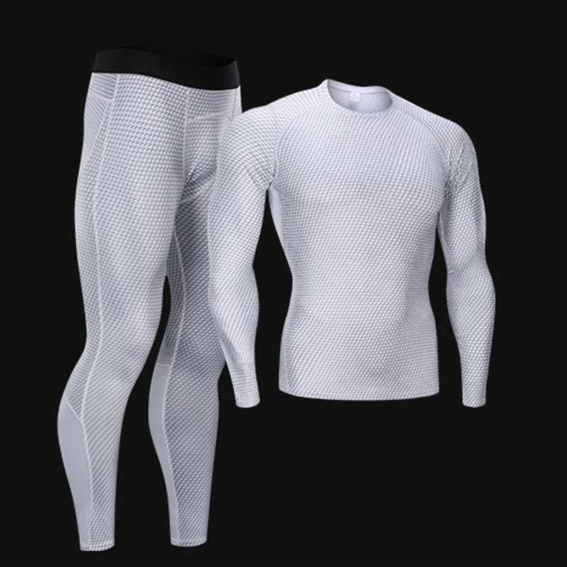 

Fitness Compression Suit Jogging quick-drying Tights Tracksuit Men Workout Set Running tshirt Leggings sport under wear training