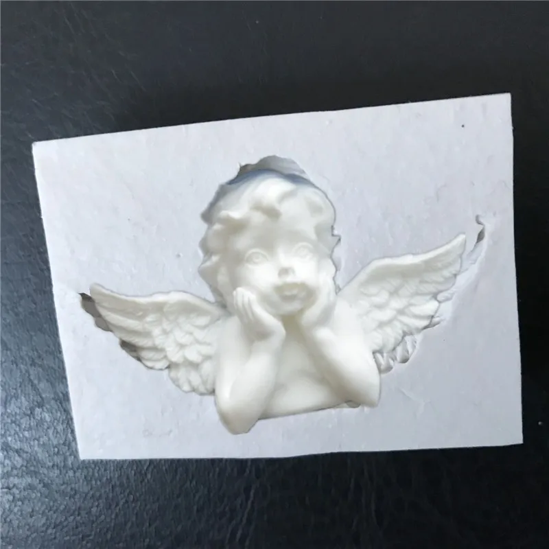 

Newest Angel Frame silicone mold fondant mold cake decorating tools chocolate gumpaste mold H951