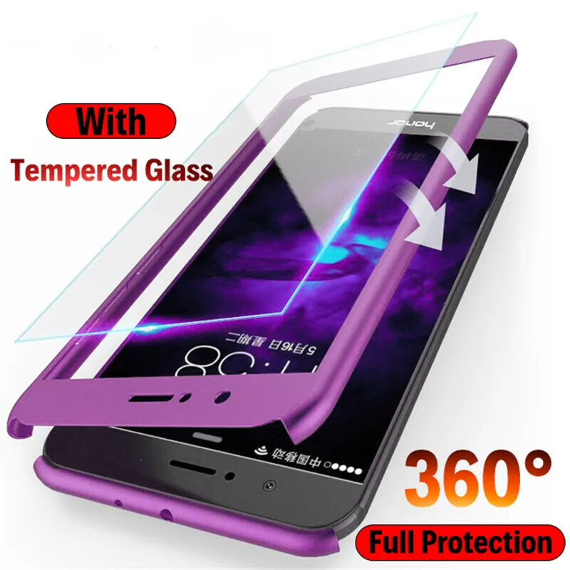 

360 Luxury Full Cover Case For Huawei P9 P10 P20 Lite Plus Case Glass For Huawei P20 Mate 20 Lite Pro Phone Case Huawei P Smart