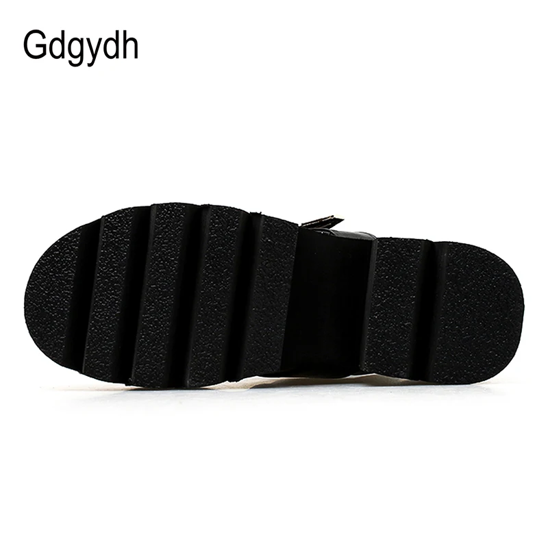 Gdgydh/2021 Сезон весна осень Женская обувь на платформе Повседневная с круглым