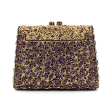 Женские Роскошные вечерние сумки с кристаллами, клатчи, сумки, модные серебряные/розовые/фиолетовые вечерние женские клатчи, сумка-тоут, Женский кошелек, клатч