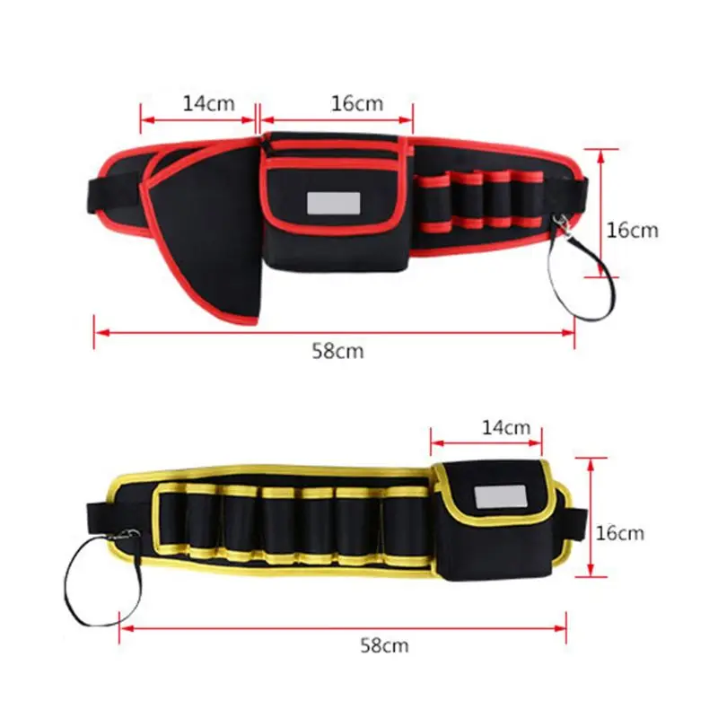 

Electrician Drill Tool Bag Waist Pocket Pouch Belt Storage Holder Maintenance Kit