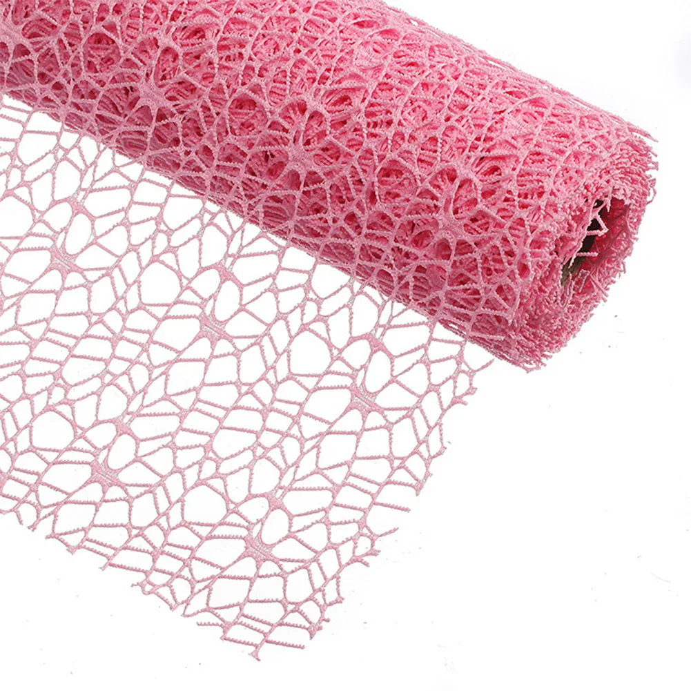 

Party Gift Art Flower Packaging Round Handmade Scrapbook DIY Present Use Jacquard Net Wedding Craft Decorative Wrapping Paper