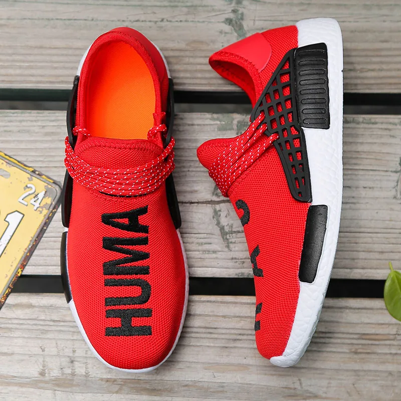 

Fashion Human Race Unisex Casual Shoes Men Women Comfortable Fashion Sneakers Light Summer Spring Man Ultra Boost Big Size 35-47