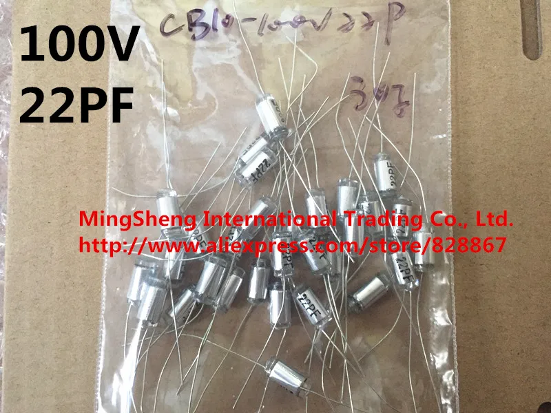 Оригинальный новый конденсатор из 100% осевого полистирола CB10 100v220PF 221J 221 39PF100V 390J 470P
