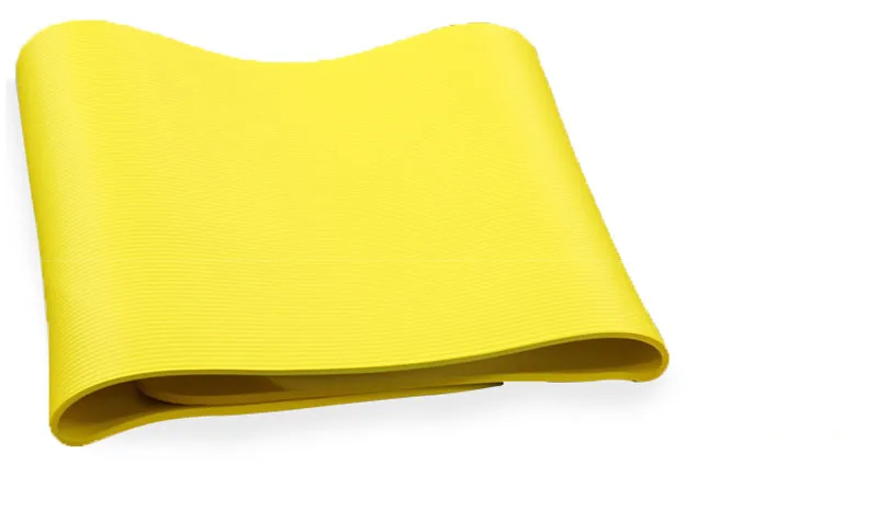 10 мм NBR коврик для йоги Спортивное противоскользящее одеяло гимнастика фитнес плоская поддерживающая подушка - Цвет: Цвет: желтый