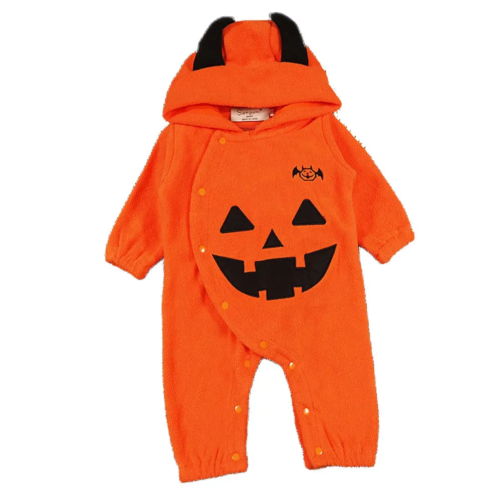 

trick or toddler unisex newborn baby halloween clothes wear infant overall costume jumpsuit outfit pumpkin romper for girl
