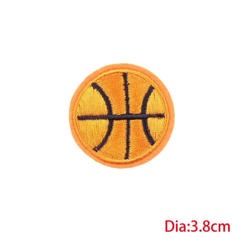 Мультфильм Железный на Баскетбол патч, вышитые патчи для одежды футбольные наклейки Diy Спортивные шарики аппликации для джинсовой одежды H - Цвет: F-PE4301CT