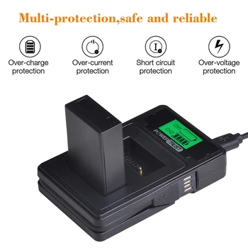 

1PC EN-EL20 EN-EL20A Camera Battery+LCD USB Dual Charger with Type C Port for Nikon Coolpix P1000 Nikon1 J1, J2, J3 Nikon1 AW1