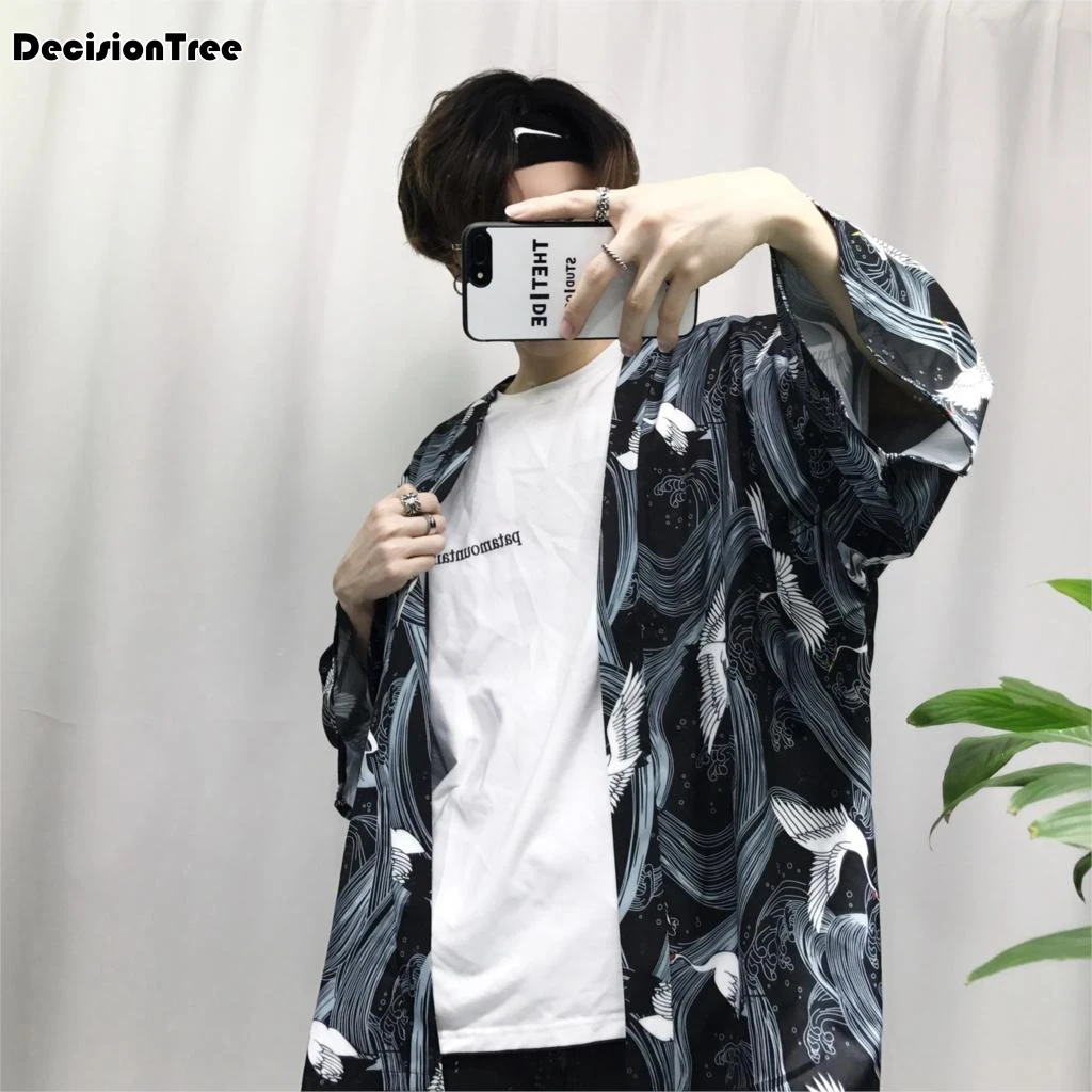 2017 autumn japanese style men three quarter sleeve cotton & linen streetwear drop shoulder design kimono army green 2017 autumn japanese style men three quarter sleeve cotton & linen streetwear drop shoulder design kimono army green