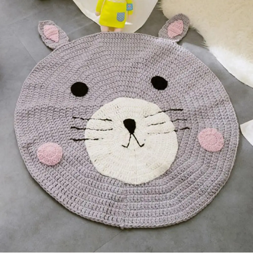

Super Soft Silk Fox Bear Rabbit Rug Indoor Modern Shag Area Rug Rugs Bedroom Floor Mat Baby Nursery Rug Children Carpet