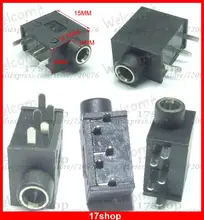 200PCS 5PIN 3 5mm Stereo Socket PCB Panel Mount FOR 3 5MM Headphones MP4 Player