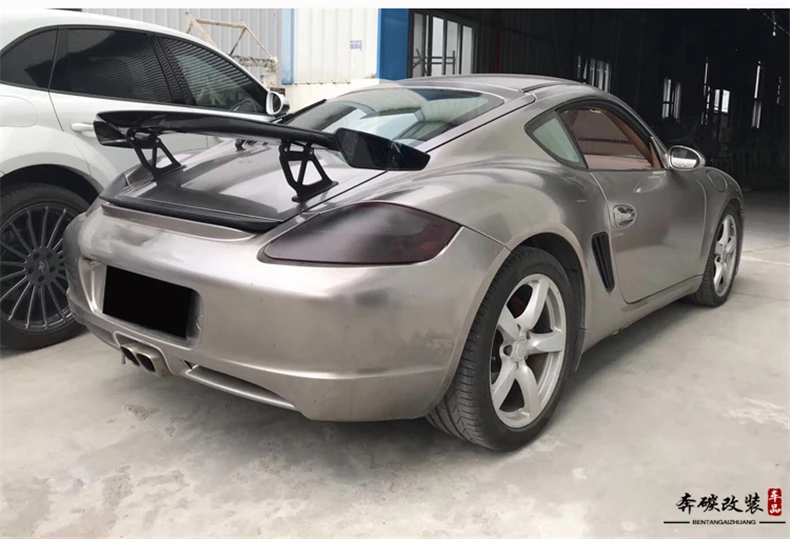 Углеродного волокна/ABS задний спойлер для Porsche Cayman 718 987 997 998 981 911 Boxster GT4 на крышке багажника Спойлеры крыльев