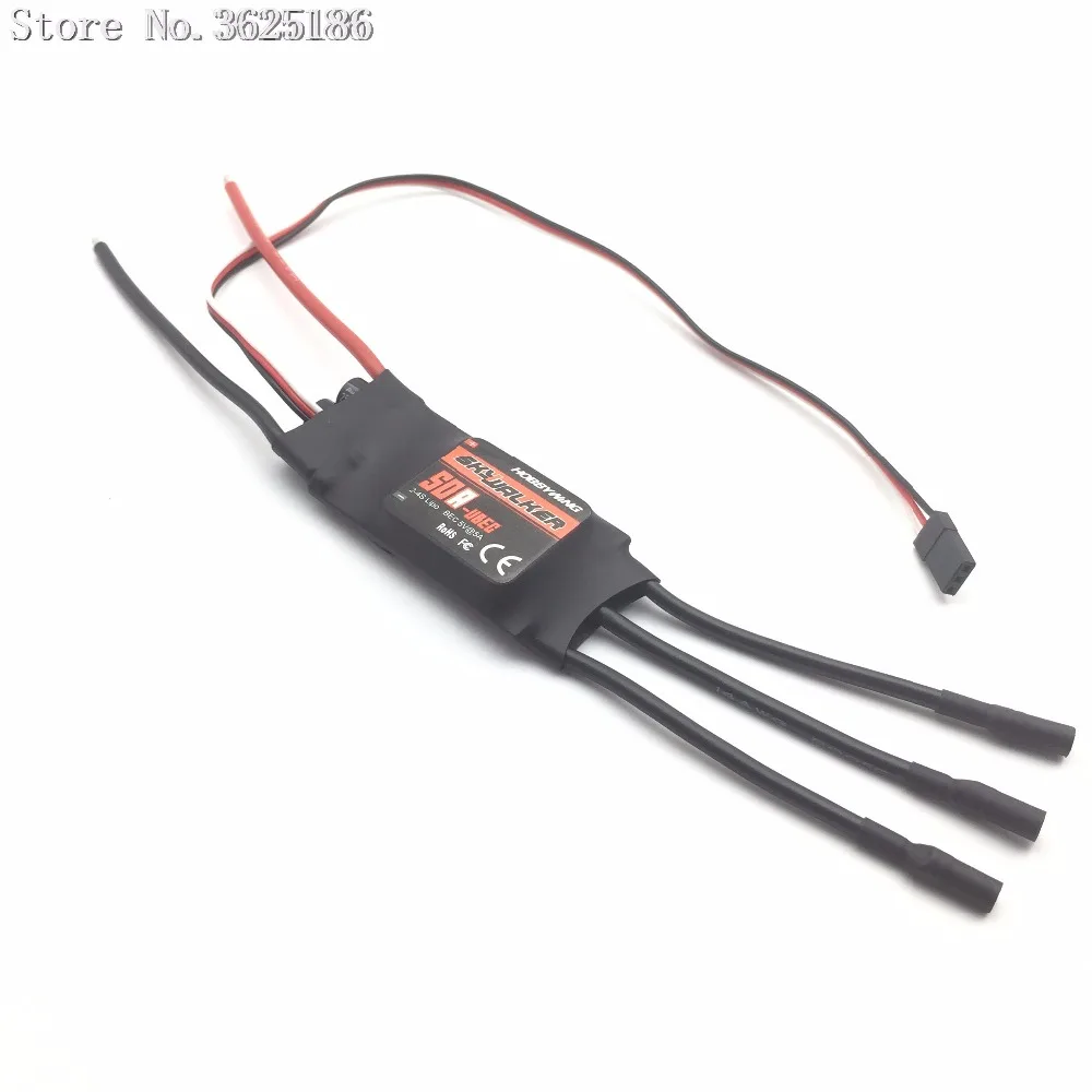 1 шт. Skywalker 12A 20A 30A 40A 50A 60A 80A ESC контроллер скорости с UBEC для радиоуправляемого FPV