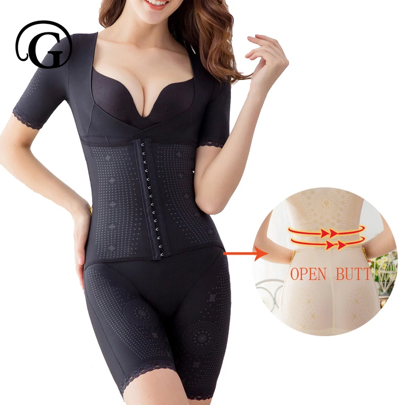

PRAYGER Women New Magnetic Recovery Bodysuits Slimming Compression Waist Body Shapers Lift Bras Corset Open Butt Shapewear