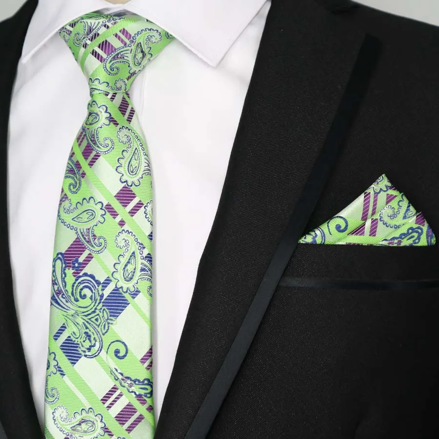 60 цветов, различные мужские галстуки, классические, полиэфирные, шелковые, деловые, свадебные, цветочные, Пейсли, платок-галстук, наборы, карманные, квадратные Галстуки - Цвет: T-112