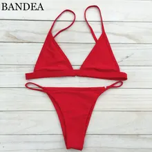 Jednoduché sexy micro bikiny pro ženy – jednobarevné