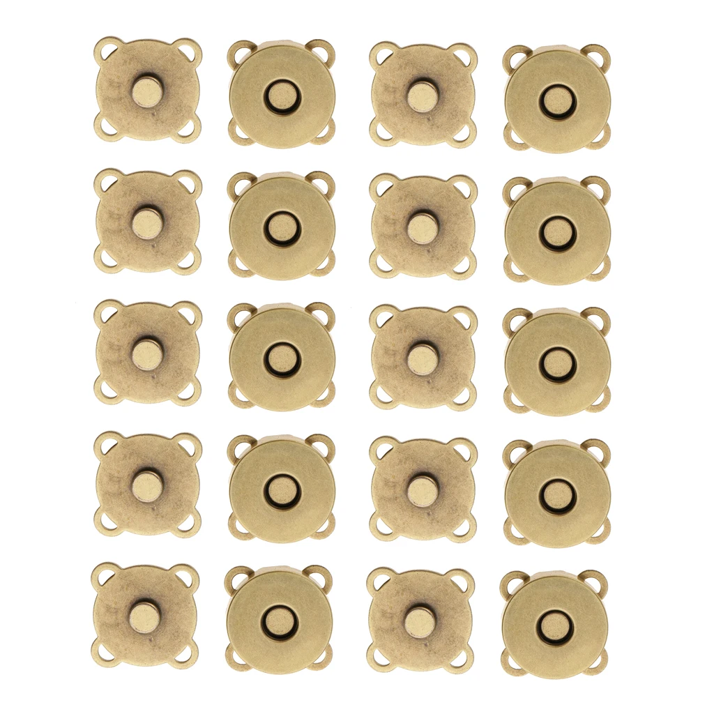 10 Sets Magnetic Sewing Button Clasp Snaps For Purses, Bags, Clothes