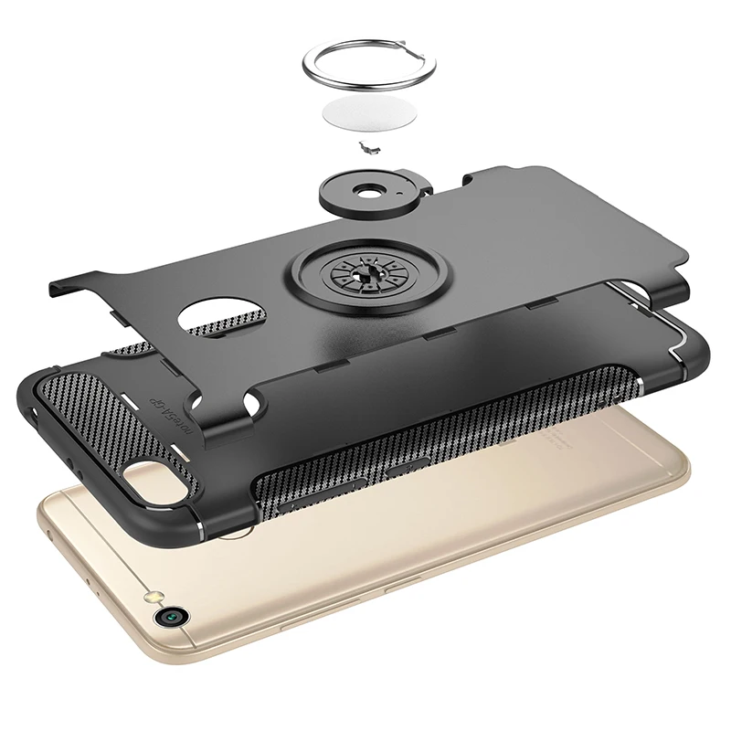 OUDINI Роскошный чехол для Xiaomi redmi Примечание 5A чехол удобный жесткий пластиковый чехол с кольцом для пальца для redmi note 5A чехол для телефона