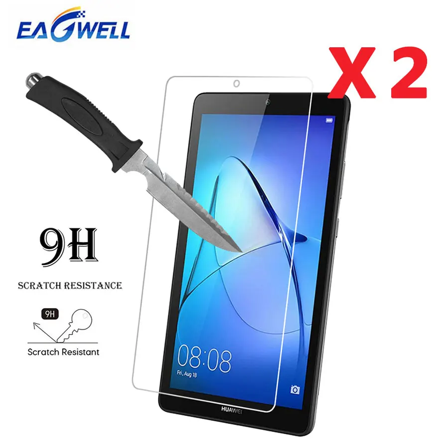 2PCS 9H Strong Hardness Tempered Glass Screen Protector For Huawei