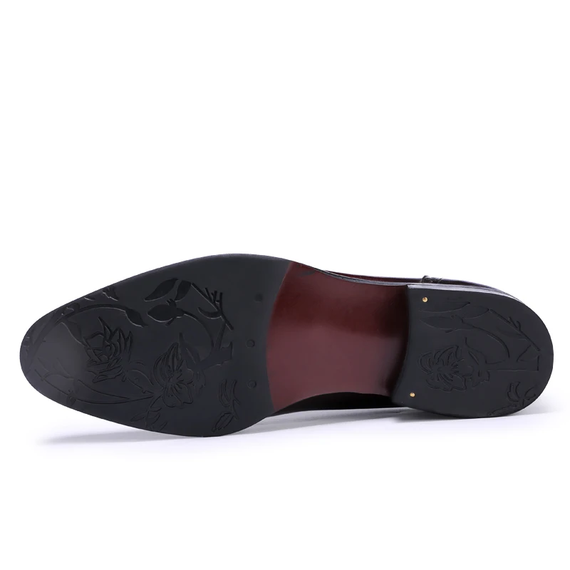 Sapatos Homens Vestido wine Bullock Oxfords 46 Plus Red De Negócios Formais Genuíno up 36 Brogues Tamanho Size 2019 Novos Lace Masculinos Black Couro I4X4gf