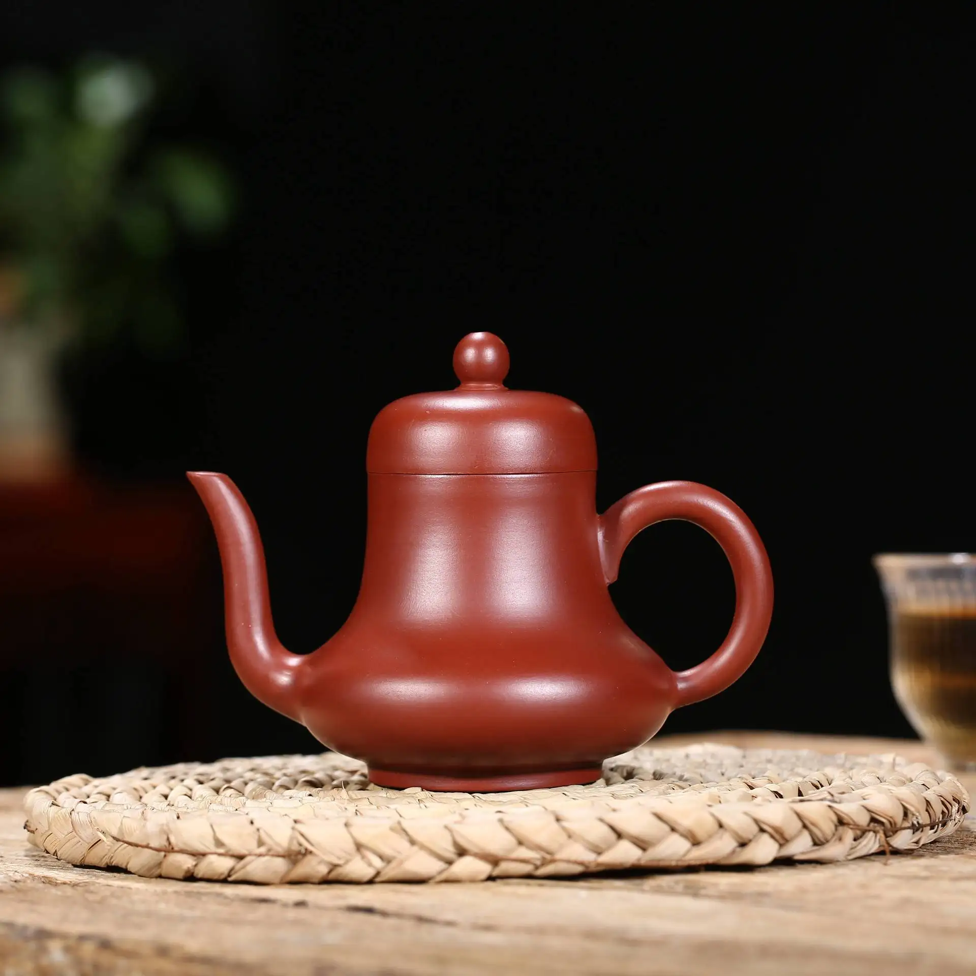 Темно-красный эмалированный керамический чайный горшок сырой руды ярко-красный Pao Si Ting чайник кунг-фу онлайн чайный горшок чайный набор кусок поколения волос - Цвет: transparent