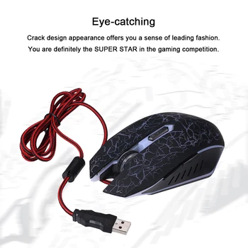 

Wired RGB 6-button Gaming Mouse 2400DPI Ergonomic Mouse Gamer USB Computer Mouse For PC Laptop(Black)