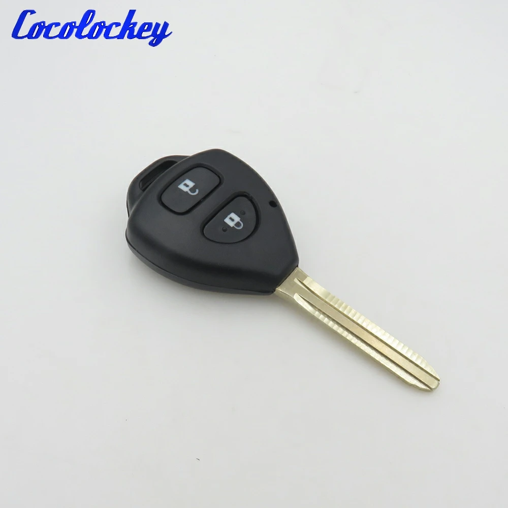 Чехол для дистанционного ключа Cocolockey подходит TOYOTA Rav4 Corolla Hilux 2 кнопки Fob без