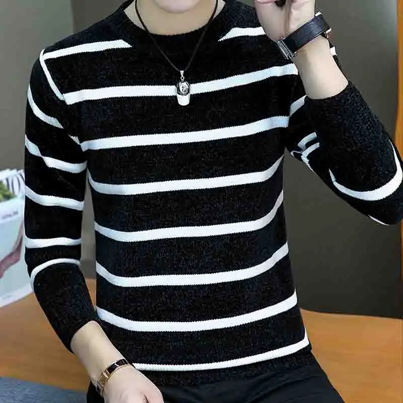 Cashmere Wool Sweater Clothing Autumn Winter Slim Warm O-Neck Pullover Men Mens Knitted Sweaters | Мужская одежда