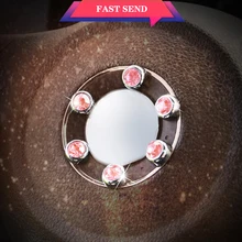 6 шт. авто-Стайлинг хрустальные сверла наклейки украшения Черный Синий Розовый прозрачный цвет авто аксессуары ремонт стикер