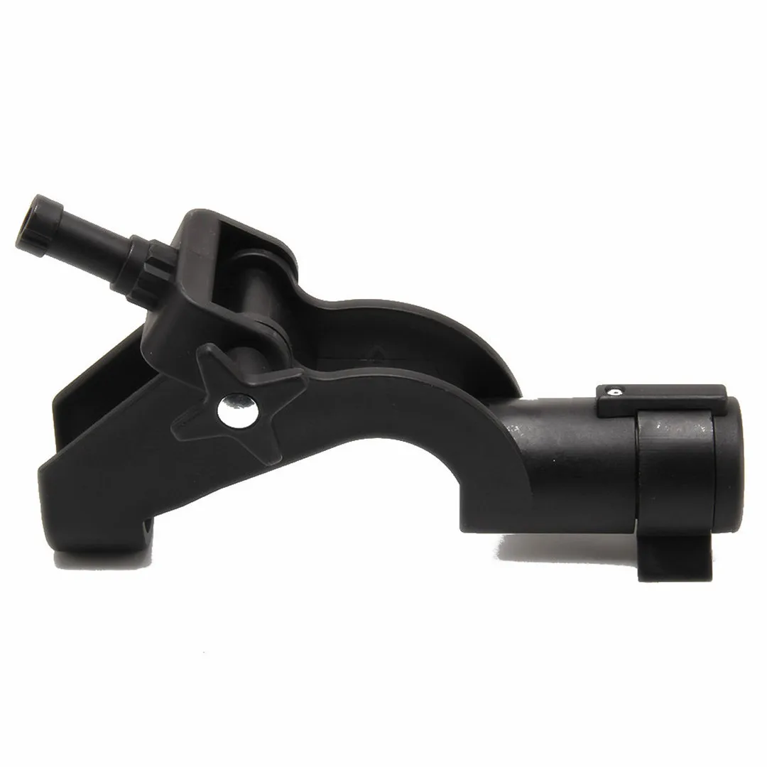 Adjustable Side Rail Mount Boat Raft Fishing Pole Rod Stand Holder Rest Black Fishing Tackle Accessories