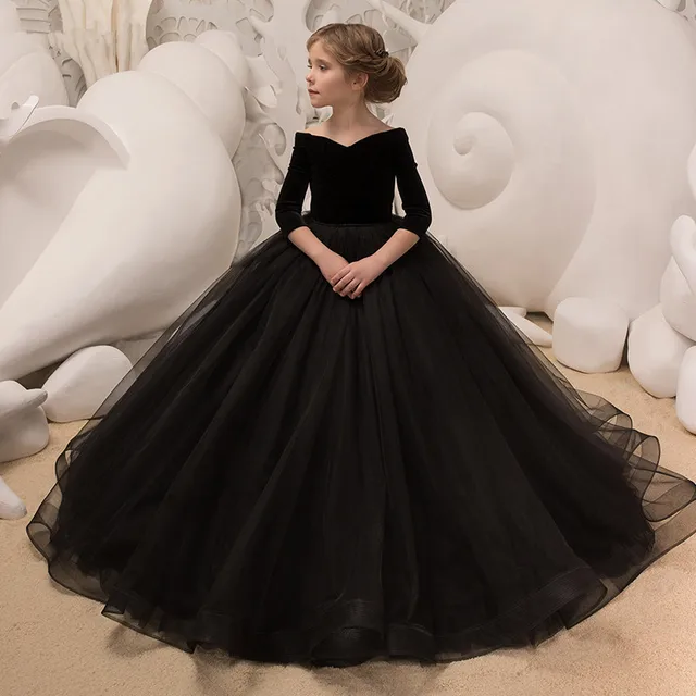 Black First Communion Dress