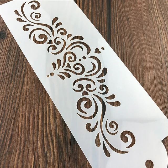 Krémhullám Totem Fondant Torta Sablon Penész Határ Csipke Dekoráció Cukrászdokrot Dekorációs Szerszám Kézműves Barkács Sütemény Újrafelhasználható - Image 5