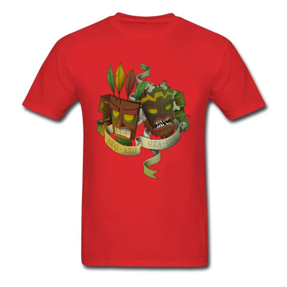 aku uka brothers 7215 Top T-shirts Short Sleeve Casual Newest Mens NEW YEAR DAY Tops & Tees Casual Tee-Shirts O Neck Pure Cotton aku uka brothers 7215 red