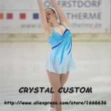 Фигурное катание платье для детей изящный конкурс бренд по фигурному катанию платья сшитое DR4005