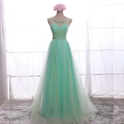 Настоящий образец дешевые длинные белые шифоновые платья с кристаллами для подружек невесты модное розовое торжественное платье Vestidos De Novia - Цвет: as picture