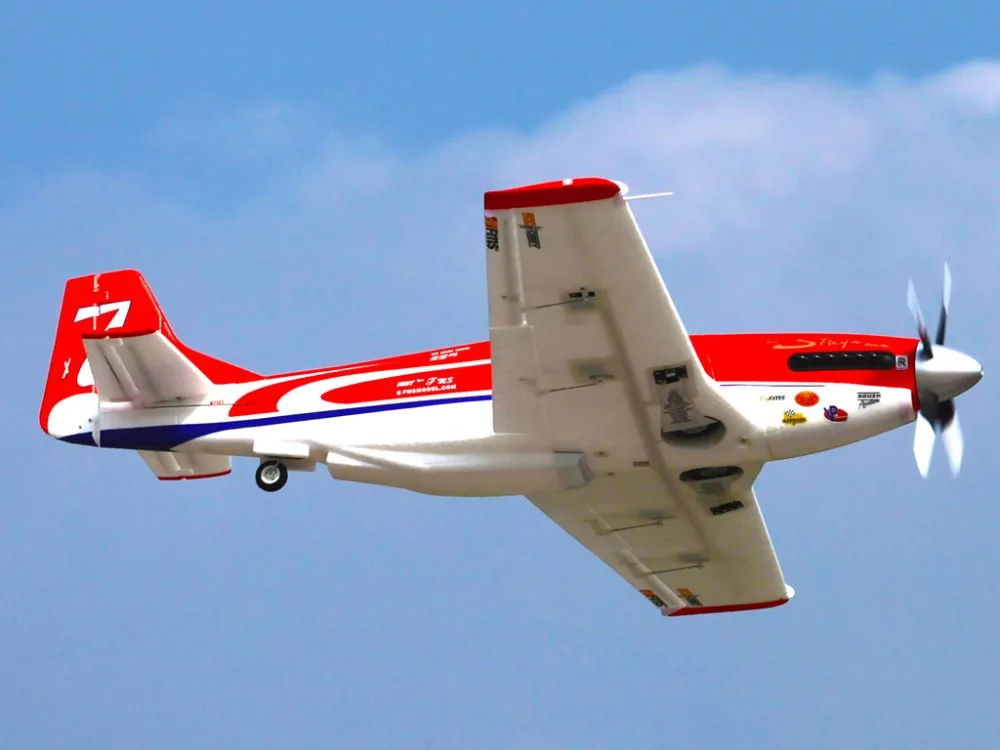 

FMS 1100mm 1.1m P-51 P51 Strega 6CH 4S with Retracts High Speed Racing RC Airplane Durable EPO Scale Model Hobby Plane Aircraft