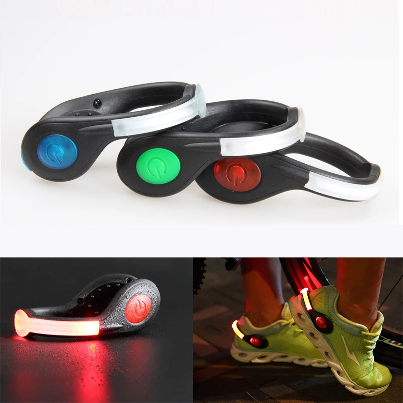 

2pcs/set Running lights Bicycle Bike Wrist band Belt Shoe Clip lights for Concert Party Outdoor Sport Safety Flash Warning Light