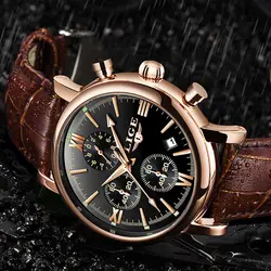 2019 LIGE Бизнес кожа модные водонепроницаемые кварцевые часы для мужчин часы лучший бренд Роскошные мужские часы Дата Relogio Masculino