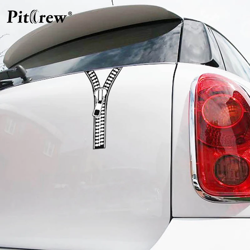 1PC 19*9cm High Quality Funny Creative Zipper Decals Car Sticker Wall