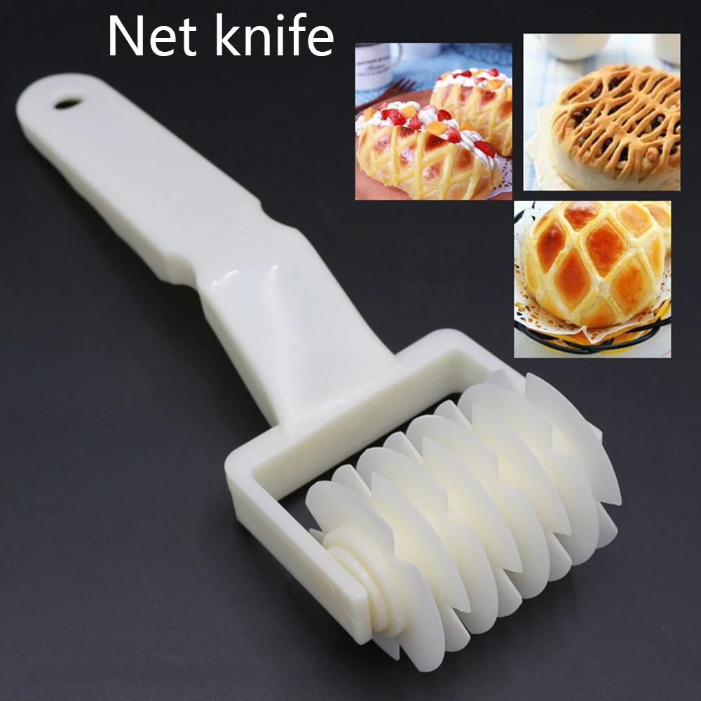 

Newest Pie Pizza Cookie Cutter Pastry Baking Tools Plastic Baking Utensils Embossing Roll Paste Lattice Cutter Craft Small Size