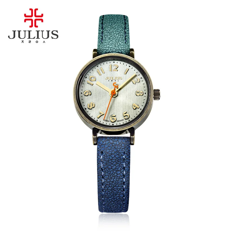Blue Jeans Watch Women Antique Quartz Julius Watches Luxury Brand