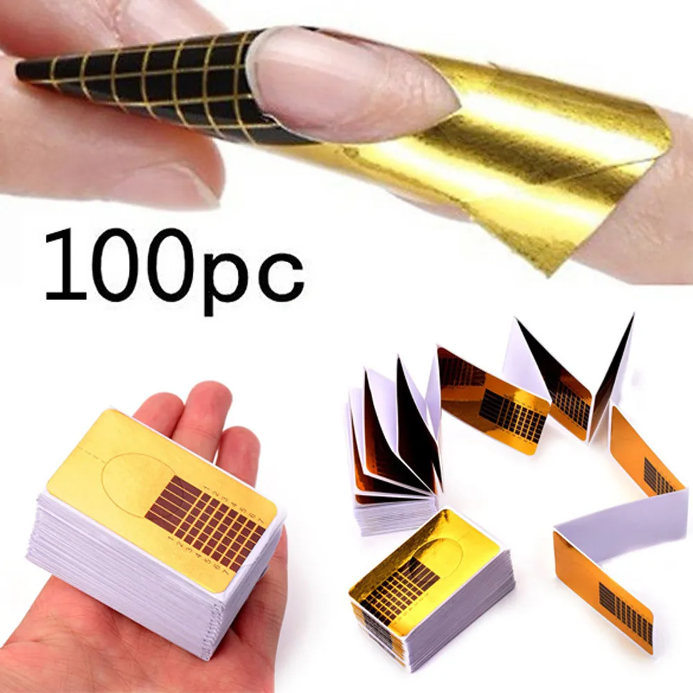 

100 Pcs / 200 Pcs Professional Nail Forms Acrylic Nails Gel Nails Extension Nail Sticker #75