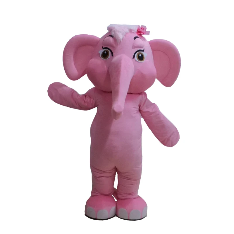 

Pink Elephant Character Mascot Costume Cosplay Outfits Adult Size Cartoon Mascot costume For Carnival Festival Commercial Dress